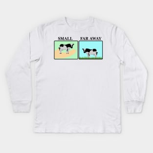 Small and Far Away Cows Kids Long Sleeve T-Shirt